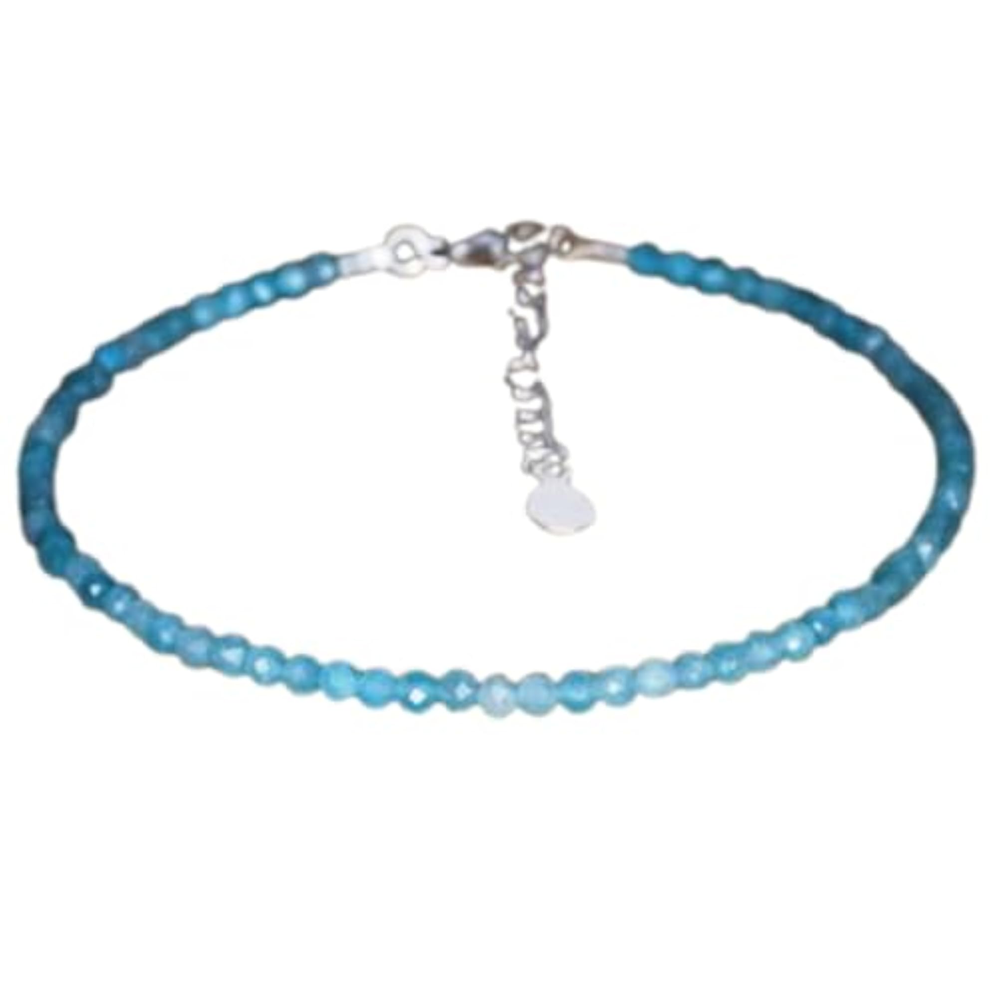 Amazonite Healing Bracelet, Adjustable Blue Beads for Men & Women